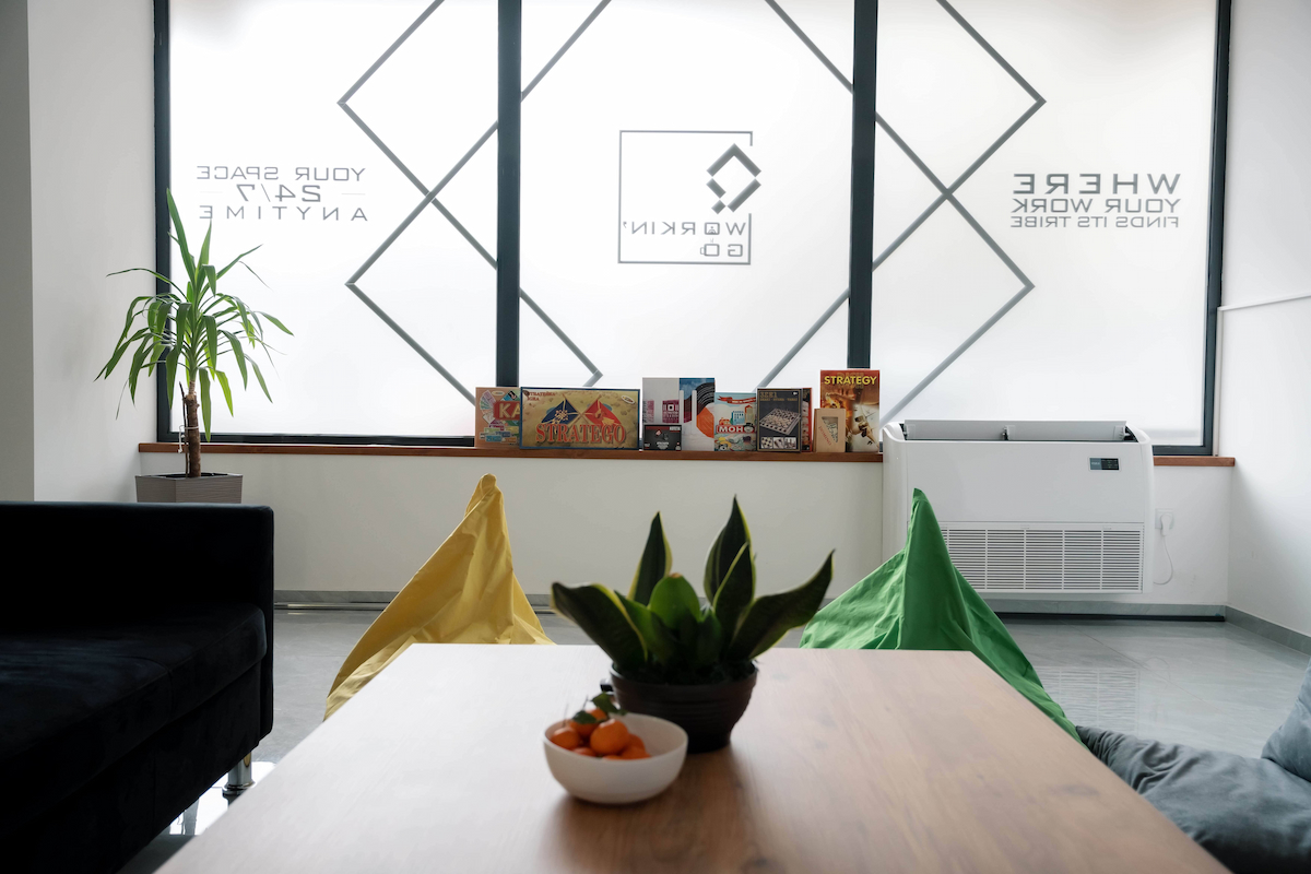 Open work area